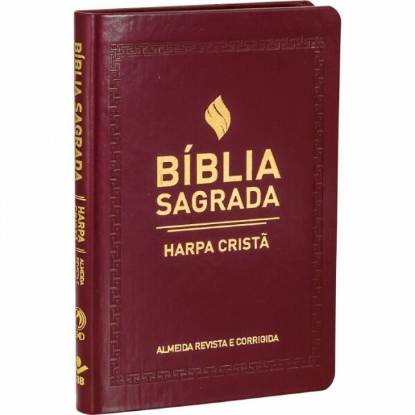 Bíblia com Harpa | Slim | Capa Sintética | Vinho Nobre | ARC65H