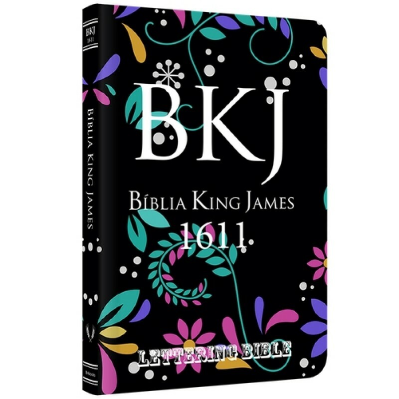 Bíblia King James 1611 | Floral | Lettering Bible | BL-091