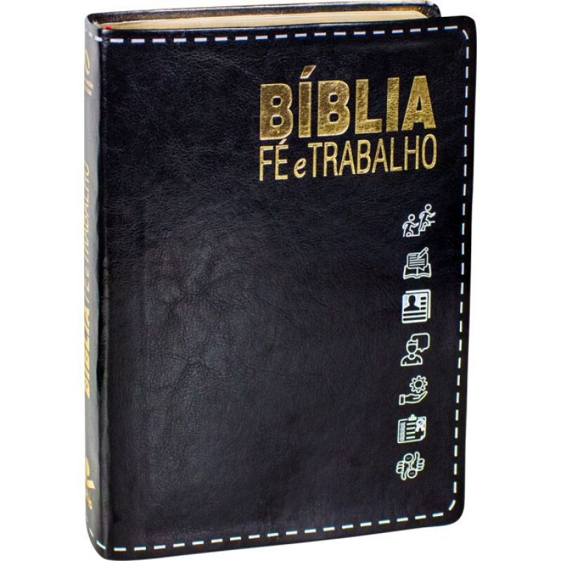Bíblia Fé e Trabalho | Capa Preta | NA085BFT