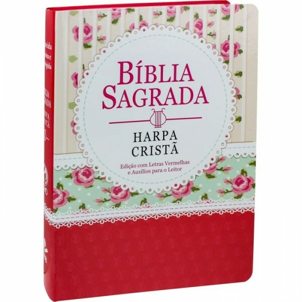 Bíblia Sagrada | Com Harpa | Letra Gigante | Capa Semi Flexível | Florida/Renda | ARC081PJVH