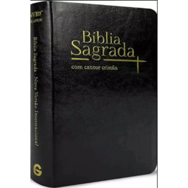 Biblia Sagrada Nvi Letra Grande Com Cantor Cristao Preta