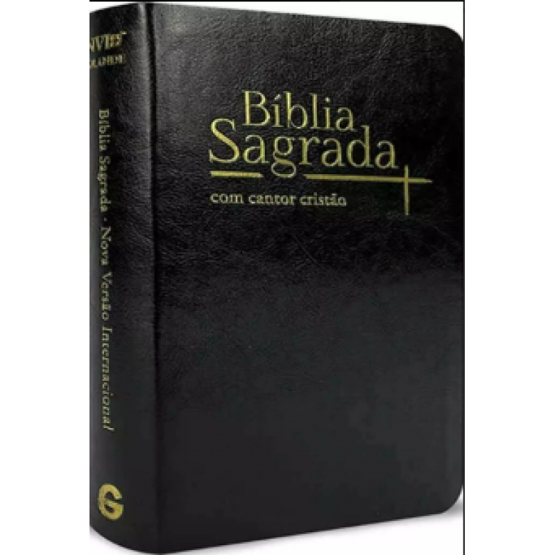 Biblia Sagrada Nvi Letra Grande Com Cantor Cristao Preta