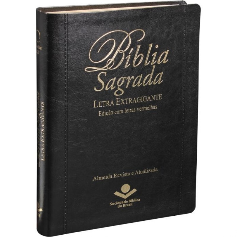 Bíblia Sagrada | Letra Extragigante | Letra Vermelha/Preta | RA085TILEXGLV