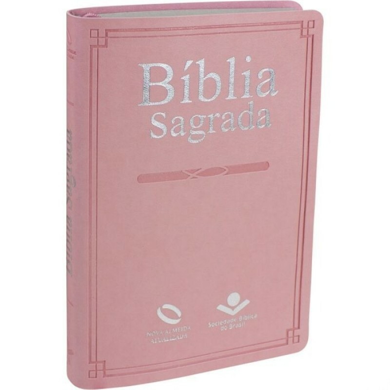 Bíblia Sagrada | Missionária | Capa Sintética | Rosa | NA065