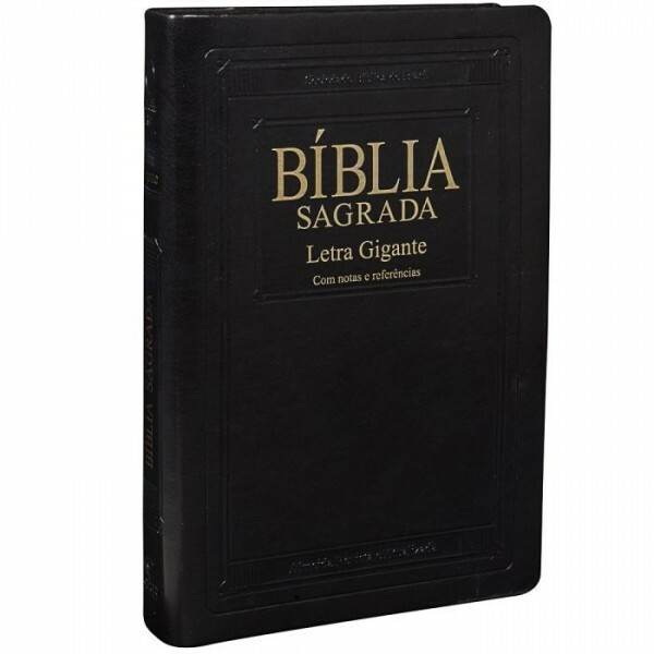 Bíblia Sagrada | Letra Gigante | Capa Sintética | Preto Nobre/Dourado | RA065TILGI