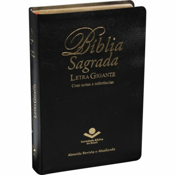 Bíblia Sagrada | Almeida RA | Letra gigante | Couro bonded