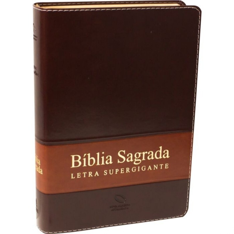 Bíblia Sagrada | Letra Supergigante | com Índice | Capa Sintética | Marrom | NA085TILSGILV