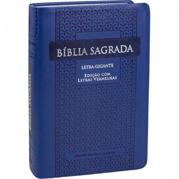 Bíblia Sagrada | Letra Gigante | Índice | Azul/Arabesco | ARC065TILGILV