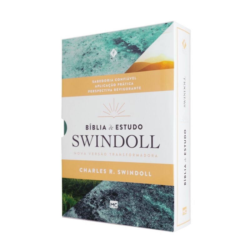 Bíblia de Estudo Swindoll | NVT | Aqua
