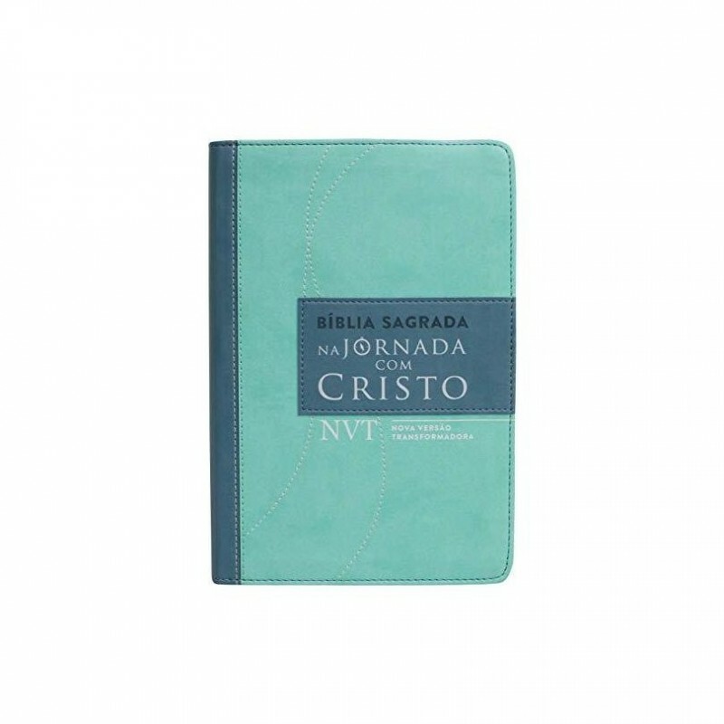 Bíblia Sagrada | Na Jornada com Cristo | Azul e Verde