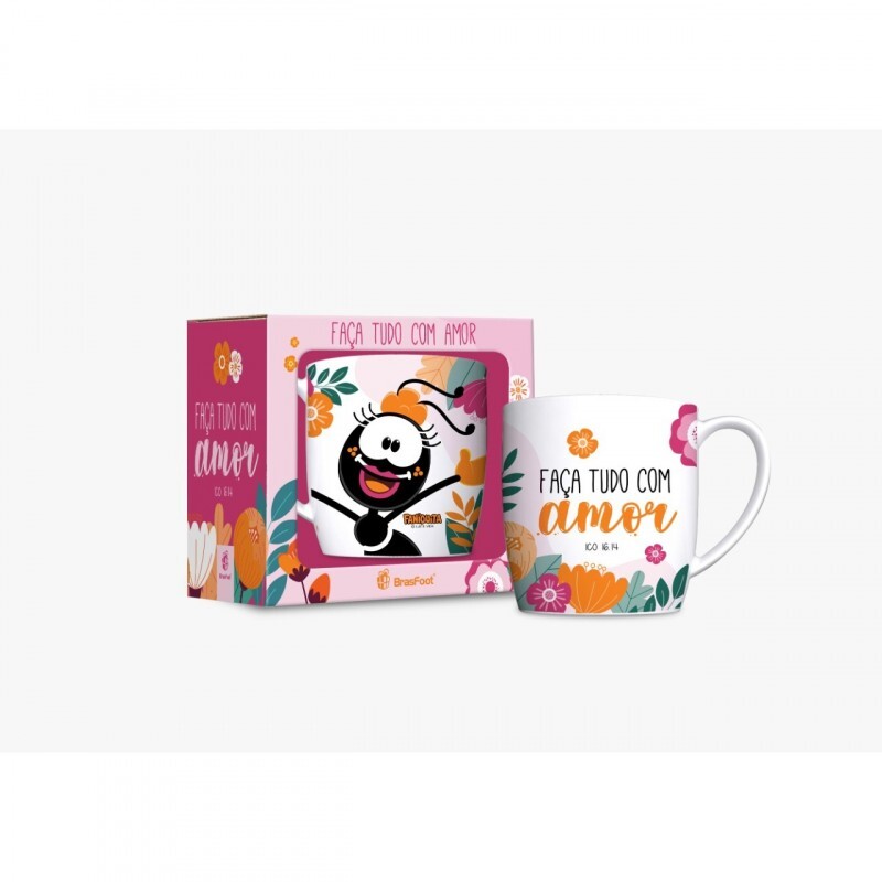 Caneca Porcelana Urban 360ml | Smilinguido Faça Tudo com Amor