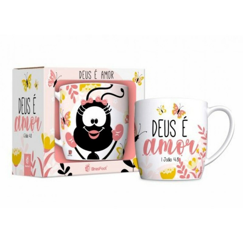 Caneca Porcelana Urban 300ml Fe1 | Smilinguido Deus E Amor