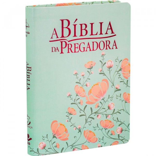 Bíblia da Pregadora | Capa Amore Florido Impresso  Verde | ARC085BPRALV