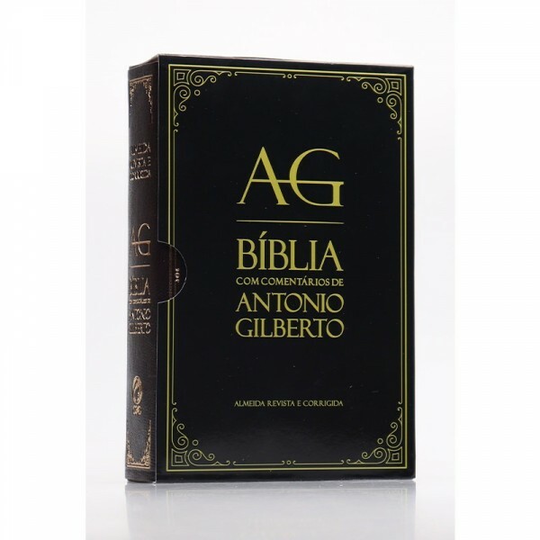 Bíblia com Comentários de Antônio Gilberto Preta ARC065BAG