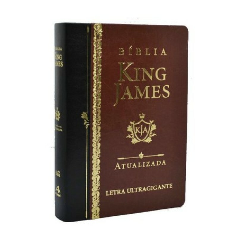 Bíblia King James Atualizada | Letra Ultragigante | Marrom