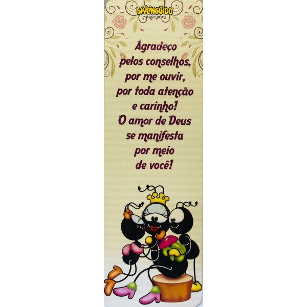 Marca Página | Agradeço Pelos Conselhos | Turma do Smiliguido